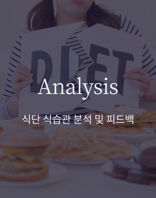 Analysis. 식단 식습관 분석 및 피드백